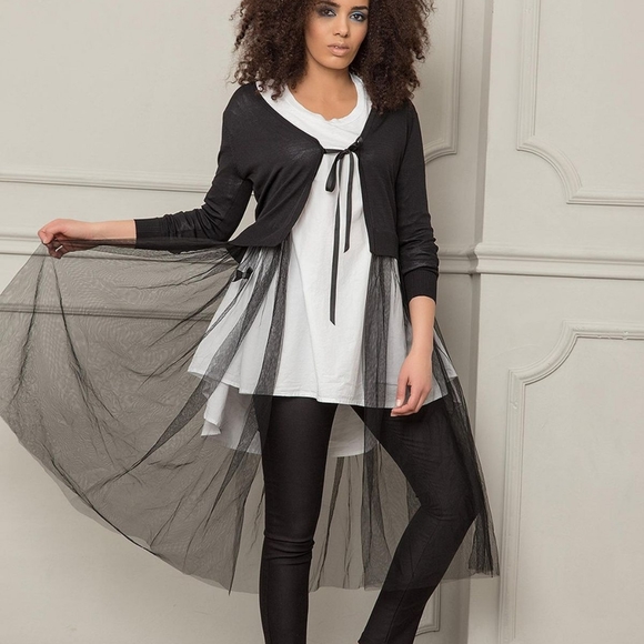 Black sheer cardigan - Picture 6 of 6